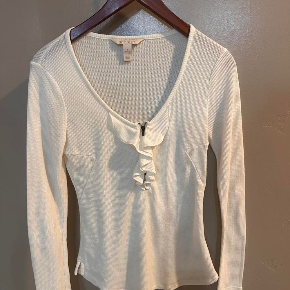 Banana-republic Women's Beige Cream Shirt Size S